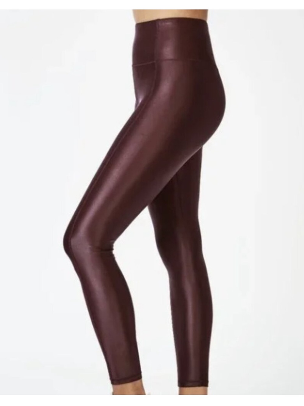 Sweaty Betty High Shine High-Rise 7/8 Length Leggings in Black Cherry - Small